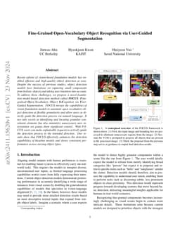 Fine-Grained Open-Vocabulary Object Recognition via User-Guided
  Segmentation