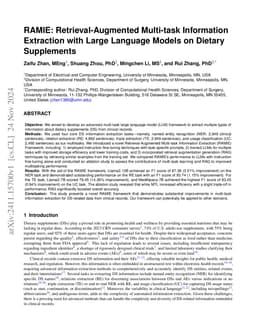RAMIE: Retrieval-Augmented Multi-task Information Extraction with Large
  Language Models on Dietary Supplements