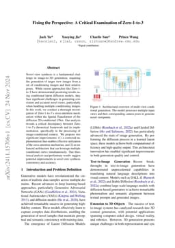 Fixing the Perspective: A Critical Examination of Zero-1-to-3