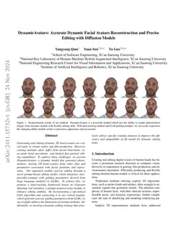 DynamicAvatars: Accurate Dynamic Facial Avatars Reconstruction and
  Precise Editing with Diffusion Models