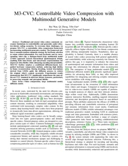 M3-CVC: Controllable Video Compression with Multimodal Generative Models