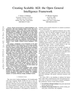 Creating Scalable AGI: the Open General Intelligence Framework