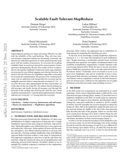 Scalable Fault-Tolerant MapReduce