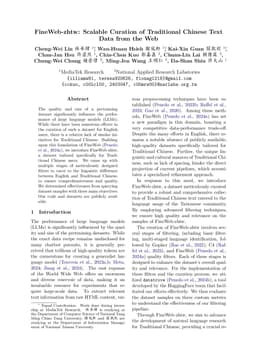 FineWeb-zhtw: Scalable Curation of Traditional Chinese Text Data from
  the Web