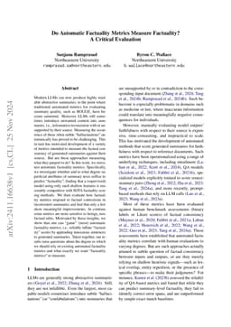 Do Automatic Factuality Metrics Measure Factuality? A Critical
  Evaluation