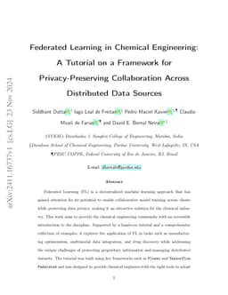 Federated Learning in Chemical Engineering: A Tutorial on a Framework for Privacy-Preserving Collaboration Across Distributed Data Sources