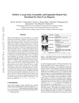 GEMeX: A Large-Scale, Groundable, and Explainable Medical VQA Benchmark for Chest X-ray Diagnosis