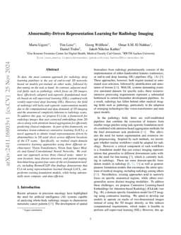 Abnormality-Driven Representation Learning for Radiology Imaging