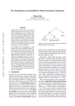 Tree Transformers are an Ineffective Model of Syntactic Constituency