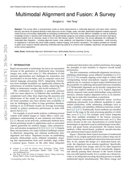 Multimodal Alignment and Fusion: A Survey