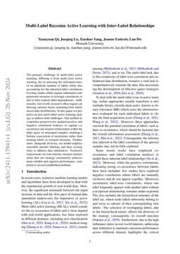 Multi-Label Bayesian Active Learning with Inter-Label Relationships