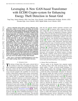 Leveraging A New GAN-based Transformer with ECDH Crypto-system for
  Enhancing Energy Theft Detection in Smart Grid