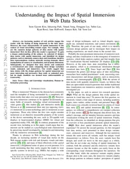 Understanding the Impact of Spatial Immersion in Web Data Stories