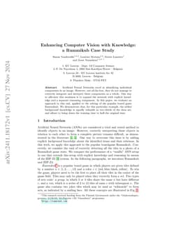 Enhancing Computer Vision with Knowledge: a Rummikub Case Study
