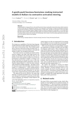 A gentle push funziona benissimo: making instructed models in Italian
  via contrastive activation steering
