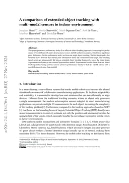 A comparison of extended object tracking with multi-modal sensors in
  indoor environment