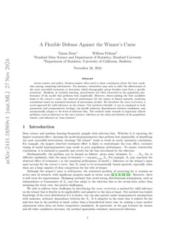 A Flexible Defense Against the Winner's Curse