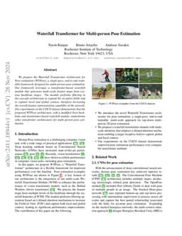 Waterfall Transformer for Multi-person Pose Estimation