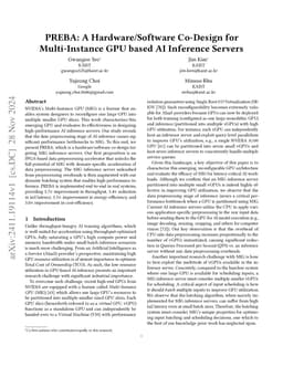 PREBA: A Hardware/Software Co-Design for Multi-Instance GPU based AI
  Inference Servers