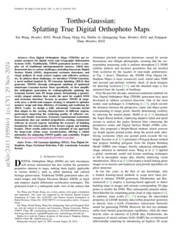 Tortho-Gaussian: Splatting True Digital Orthophoto Maps