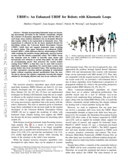 URDF+: An Enhanced URDF for Robots with Kinematic Loops