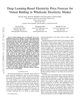 Deep Learning-Based Electricity Price Forecast for Virtual Bidding in
  Wholesale Electricity Market