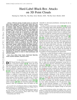 Hard-Label Black-Box Attacks on 3D Point Clouds