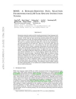 ROSE: A Reward-Oriented Data Selection Framework for LLM Task-Specific
  Instruction Tuning