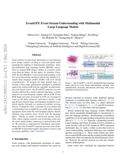 EventGPT: Event Stream Understanding with Multimodal Large Language
  Models