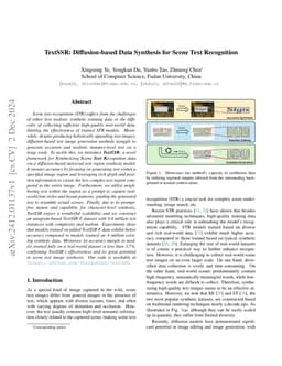 TextSSR: Diffusion-based Data Synthesis for Scene Text Recognition