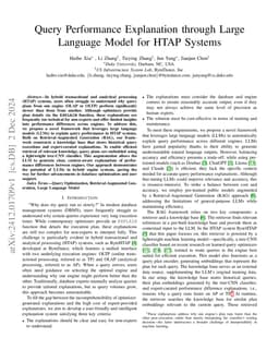 Query Performance Explanation through Large Language Model for HTAP
  Systems