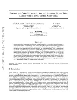 Enhancing Crop Segmentation in Satellite Image Time Series with
  Transformer Networks