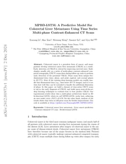 MPBD-LSTM: A Predictive Model for Colorectal Liver Metastases Using Time
  Series Multi-phase Contrast-Enhanced CT Scans