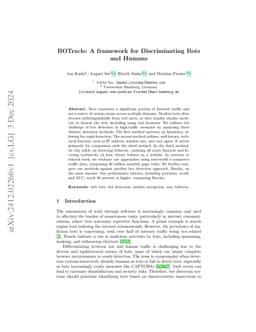 BOTracle: A framework for Discriminating Bots and Humans