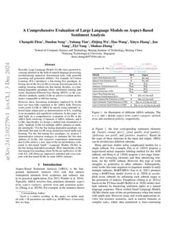 A Comprehensive Evaluation of Large Language Models on Aspect-Based
  Sentiment Analysis