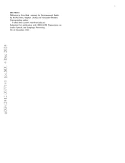 Diffusion in Zero-Shot Learning for Environmental Audio