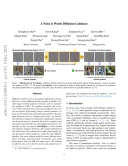 A Noise is Worth Diffusion Guidance