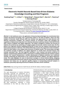 Electronic Health Records-Based Data-Driven Diabetes Knowledge Unveiling
  and Risk Prognosis