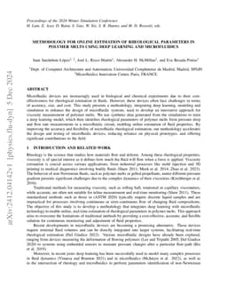 Methodology for Online Estimation of Rheological Parameters in Polymer
  Melts Using Deep Learning and Microfluidics