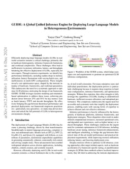 GUIDE: A Global Unified Inference Engine for Deploying Large Language Models in Heterogeneous Environments