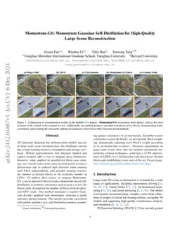 Momentum-GS: Momentum Gaussian Self-Distillation for High-Quality Large
  Scene Reconstruction
