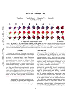 Birth and Death of a Rose