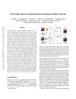[CLS] Token Tells Everything Needed for Training-free Efficient MLLMs