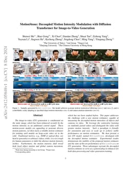 MotionStone: Decoupled Motion Intensity Modulation with Diffusion
  Transformer for Image-to-Video Generation