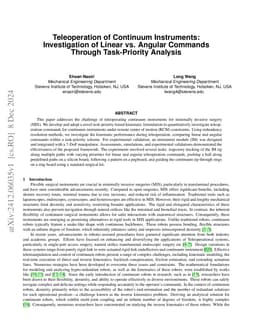 Teleoperation of Continuum Instruments: Investigation of Linear vs. Angular Commands through Task-Priority Analysis