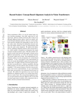Beyond Scalars: Concept-Based Alignment Analysis in Vision Transformers