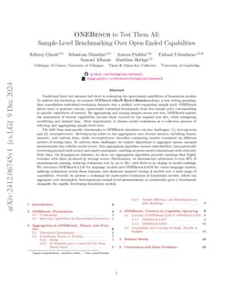 ONEBench to Test Them All: Sample-Level Benchmarking Over Open-Ended Capabilities