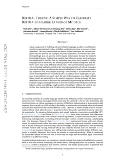 Refusal Tokens: A Simple Way to Calibrate Refusals in Large Language
  Models