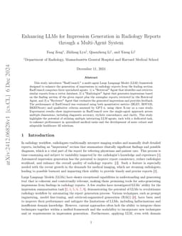 Enhancing LLMs for Impression Generation in Radiology Reports through a
  Multi-Agent System