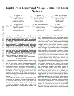 Digital Twin-Empowered Voltage Control for Power Systems